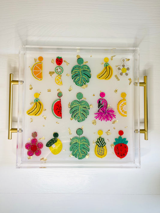 Summer Vibes Acrylic Tray